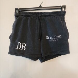 Doux bisou cotton stretch black shorts size xs